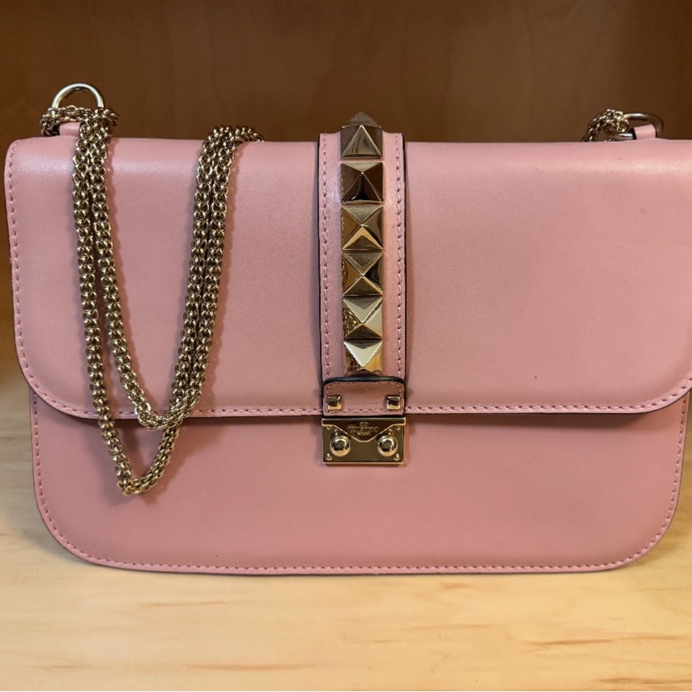 Valentino Garavani Pink Chain Shoulder Bag
